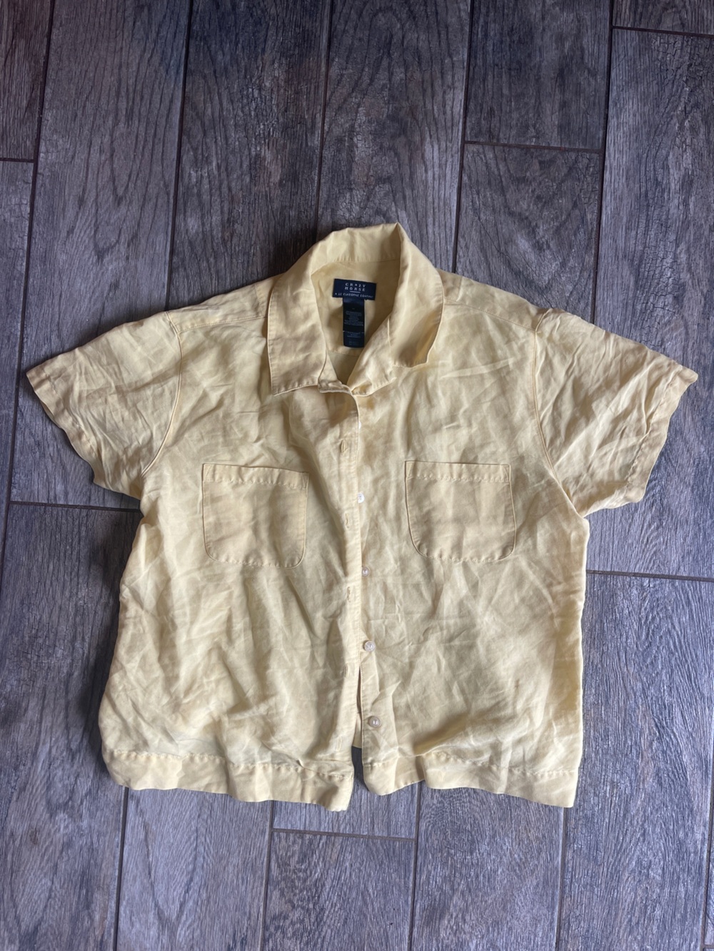 Crazy Horse by LIZ CLAIBORNE Short-Sleeve Shirt - Butter Yellow